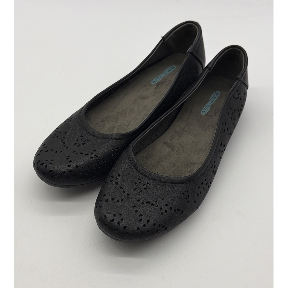 Baretraps Shoes Womens 8.5 M  Mariah  Slip On Ballet Flats Black Faux Leather